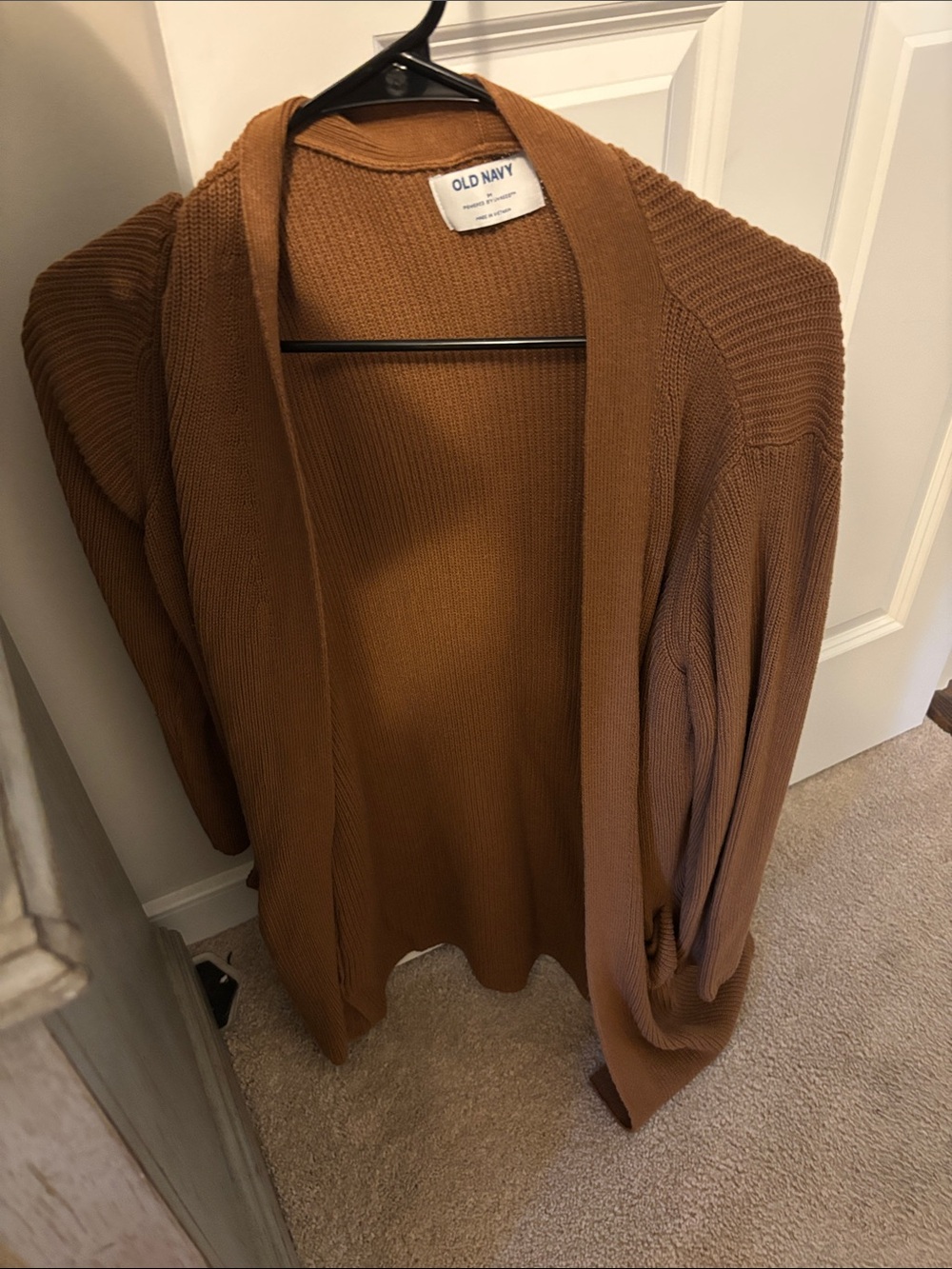 Old Navy Brown Open-Front Knit Cardigan
